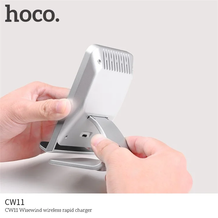HOCO CW11 Wisewind Qi Wireless Fast Charging Holder Stand for iPhone Samsung etc.