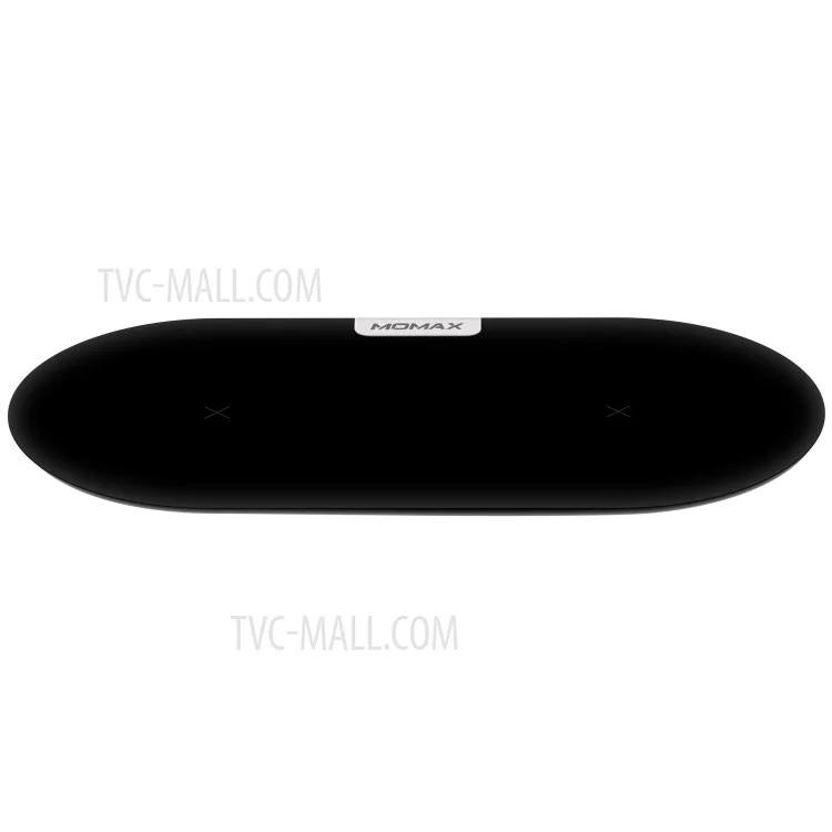 MOMAX Q. Pad Dual Quick Charge Wireless Charging Pad for iPhone X/8/8 Plus, Samsung Note S9 (Not Support FOD Function) - Black