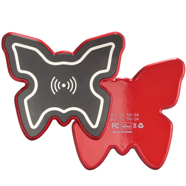 H1 Butterfly Shape Qi Wireless Charger for iPhone Samsung etc.