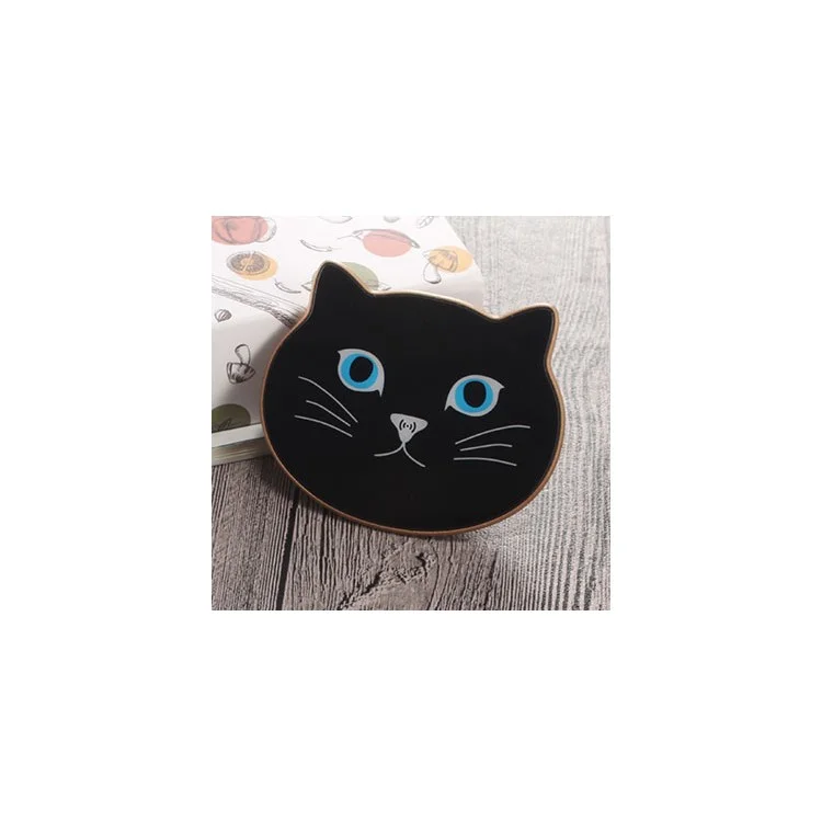 M1 Creative Cat Shaped Qi Wireless Charger Pad for iPhone X, Samsung Note 8 Etc. - Gold