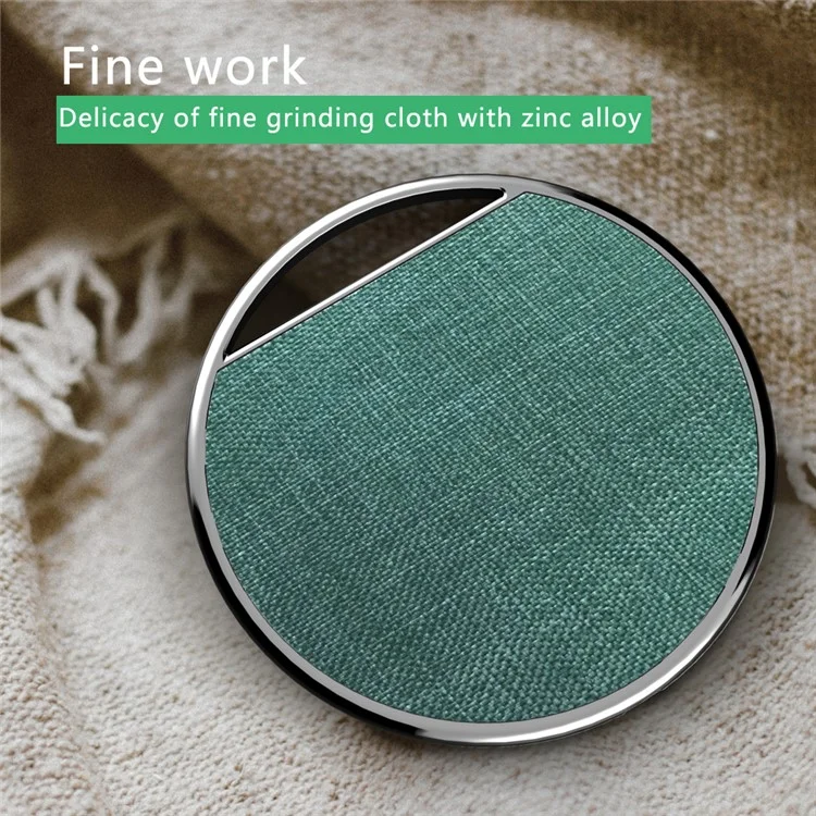 Qi Standard Zinc Alloy + Cloth Wireless Charge Pad for iPhone X, Samsung Note 8 Etc. - Green