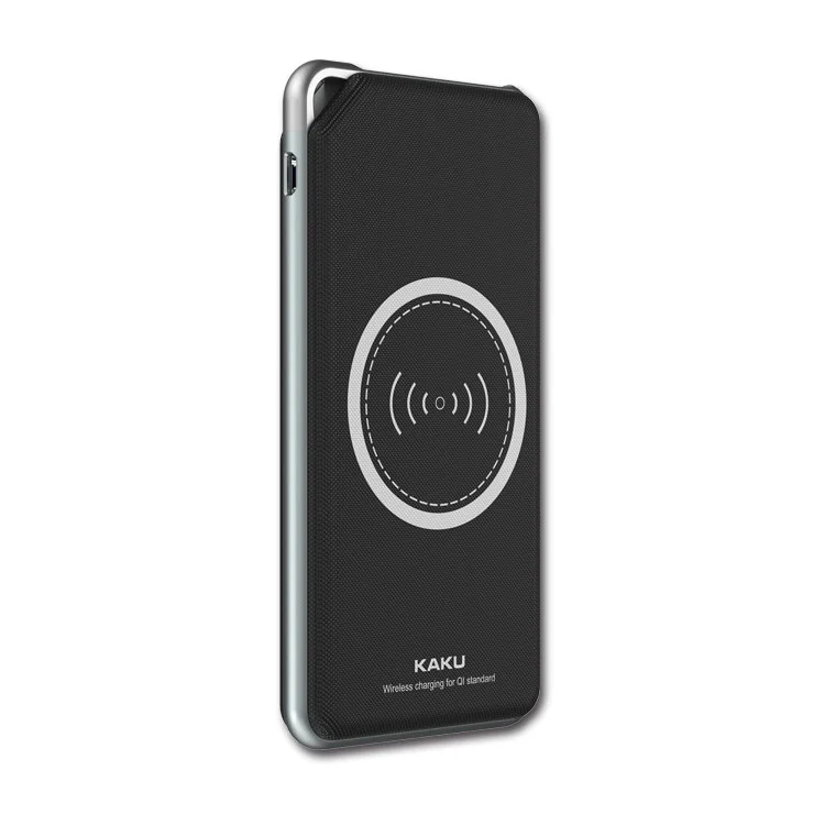 IKAKU Weiliang Series Qi Wireless Charger Pad 10800mAh Power Bank - Black