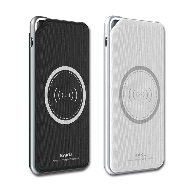 IKAKU Weiliang Series Qi Wireless Charger Pad 10800mAh Power Bank - Black