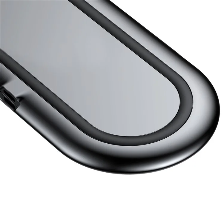 BASEUS Dual Positions Qi Standard Wireless Charger Fast Charging Pad (Not Support FOD Function) - Black / CN Standard Plug