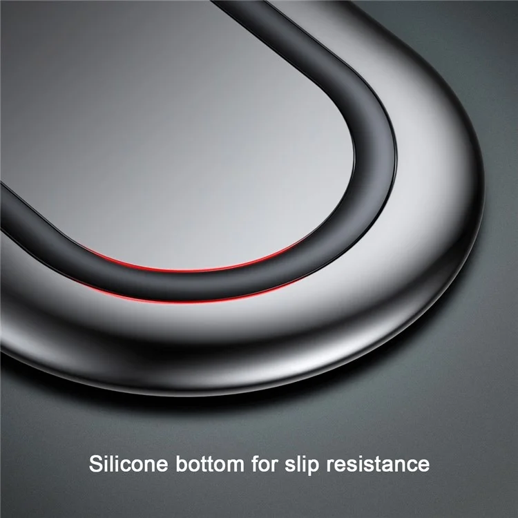 BASEUS Dual Positions Qi Standard Wireless Charger Fast Charging Pad (Not Support FOD Function) - Black / CN Standard Plug