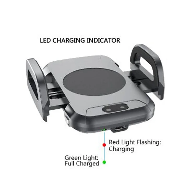 C2 Automatic Wireless Charger Air Vent Car Mount Phone Holder for Samsung Galaxy S9/iPhone X, etc