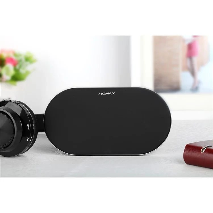 MOMAX UD11 Q.PAD PRO 5000mAh Wireless Charger Fast Charging Pad (Not Support FOD Function) - Black