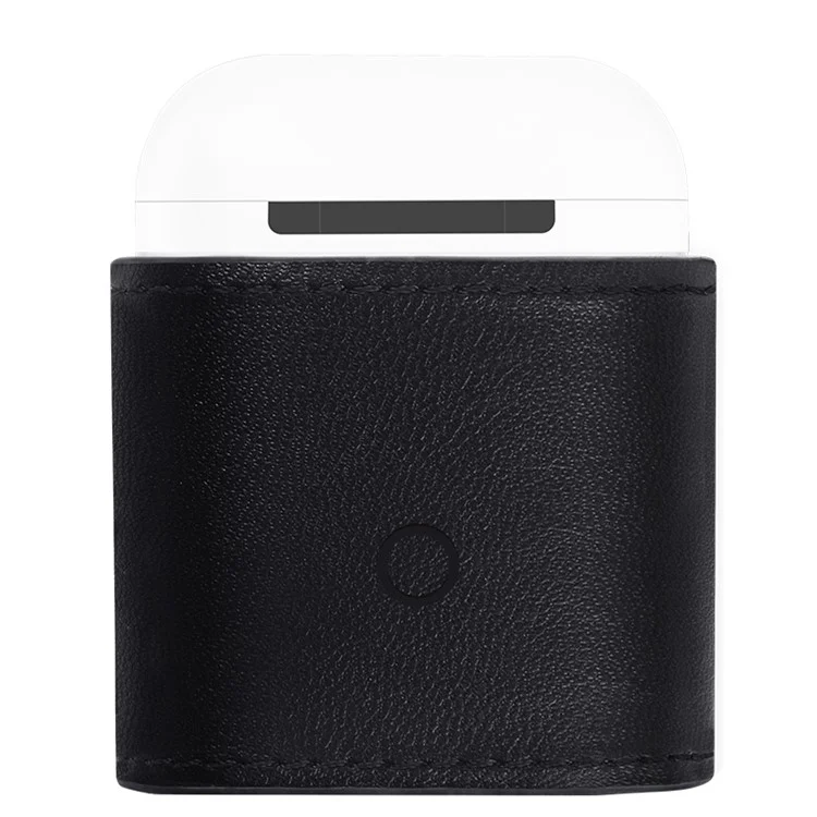 Nillkin para AirPods con estuche de carga (2016) Funda de cuero para carga inalámbrica mate (Compatible con cargador inalámbrico) - Negro