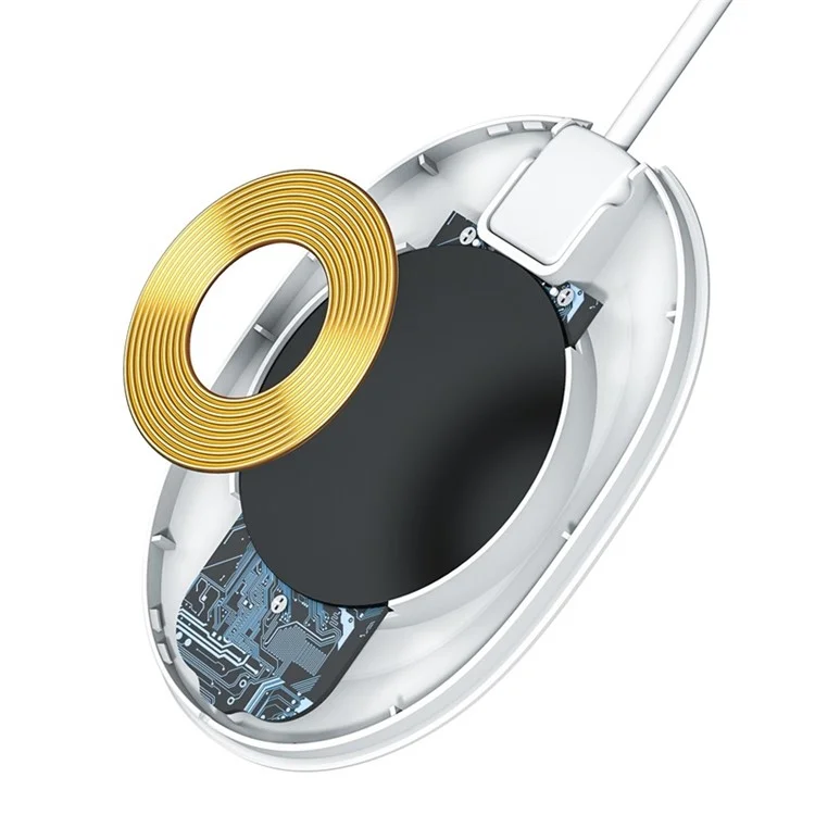 BASEUS 15W Jelly Wireless Phone Charger Pad Station - White