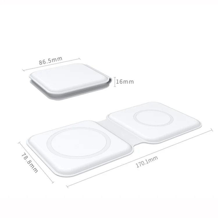 D21 15W Magnetischer Drahtloser Aufladung Dual Wireless Ladegerät [Nicht Unterstützt FOD]