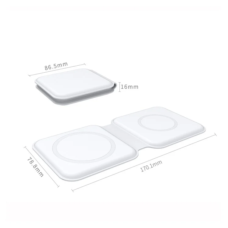 D21 15W Magnetic Wireless Charging Dual Wireless Charger [Not Support FOD]