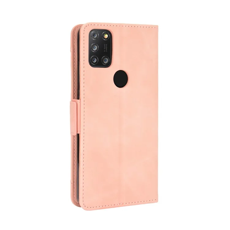 Multiple Card Slots Wallet Case Stand Leder Shell Für Alcatel 3x (2020) - Rosa