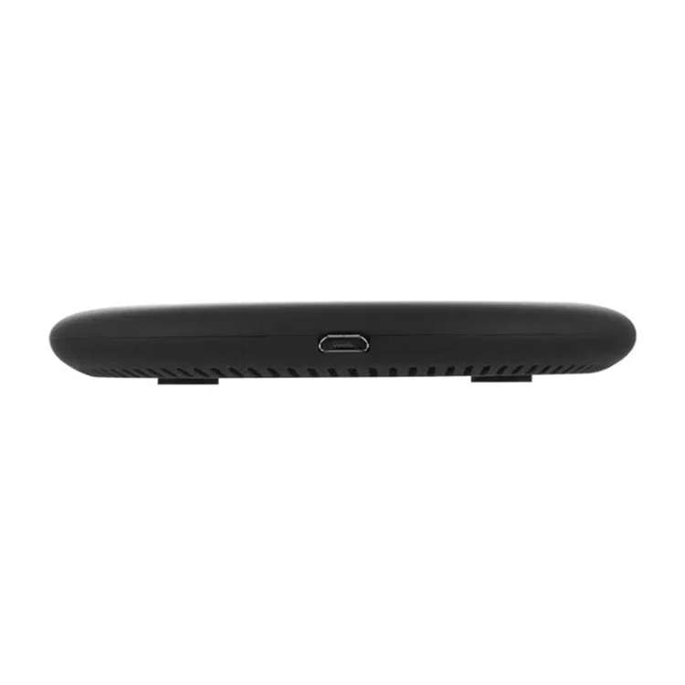 KC-N5 Qi Wireless Phone Charger Cradle Super Slim 10W Fast Charging Pad für Smartphone - Schwarz