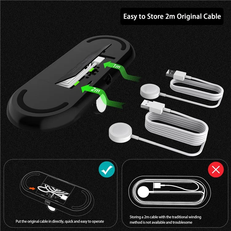 K1000 4 En 1 QI Chargeur Sans Fil Chargeur Rapide Station De Quai Stand Pour Apple Watch Airpods IPhone - Noir
