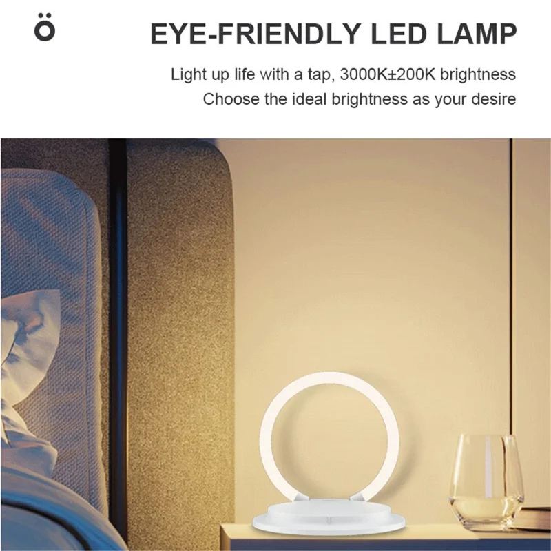 LEMONDA SMART SL-603 15W Wireless Charger 3 Modes Adjustable Foldable Table Night Light Bedside Lamp