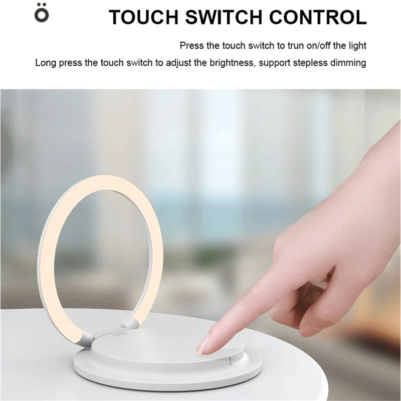 LEMONDA SMART SL-603 15W Wireless Charger 3 Modes Adjustable Foldable Table Night Light Bedside Lamp