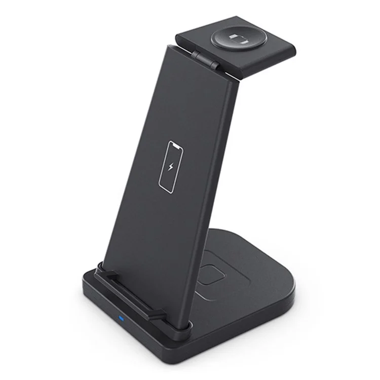 B12 Phone Smartwatch Bluetooth-compatible Earphone Wireless Charger Stand 3 in 1 Fast Charging Station - Black / for Samsung Watch