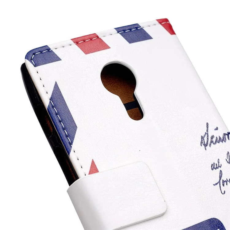 Wallet Leather Phone Cover for Alcatel OneTouch Flash 2 - Retro Envelope