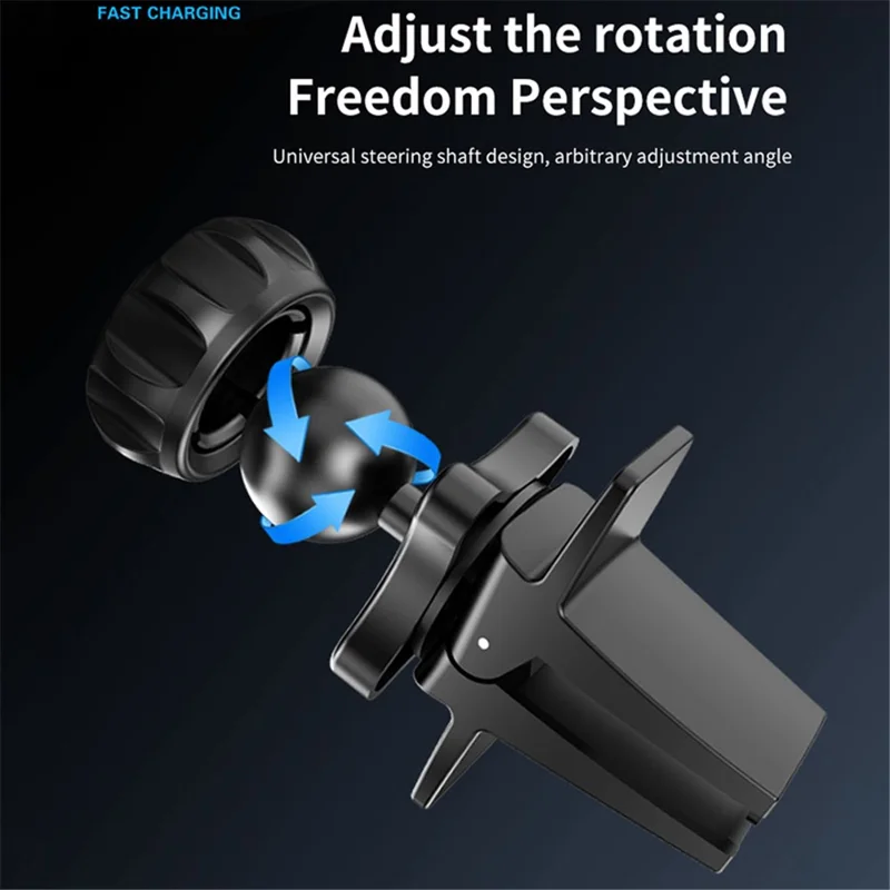 CW19 Magnetic Qi Wireless Charger Fast Charging Car Air Vent Mount Clip Phone Holder Stand Bracket