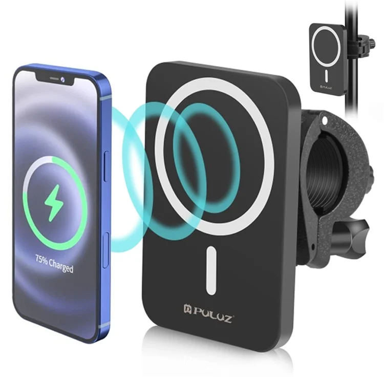 PULUZ PU605B 15W Magnétique qi Chargeur Sans Wires