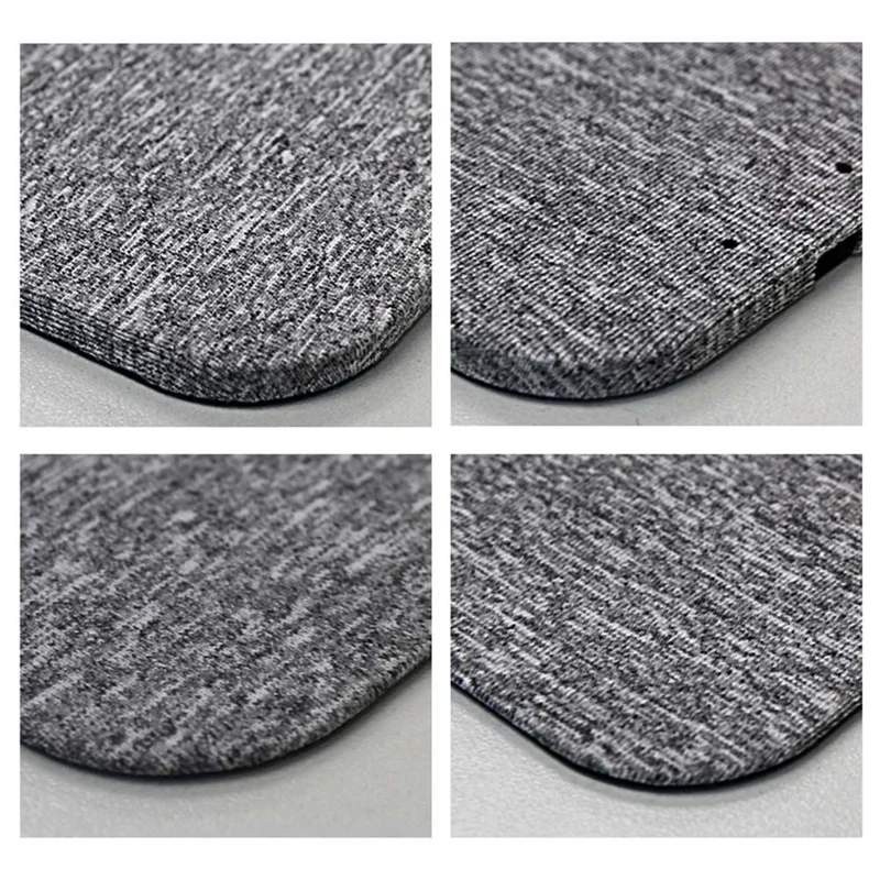 Multifunctional 10W Qi Wireless Charging Mouse Pad Cloth Texture Non-Slip Mouse Mat with Indicator Light for Home Office - Blue