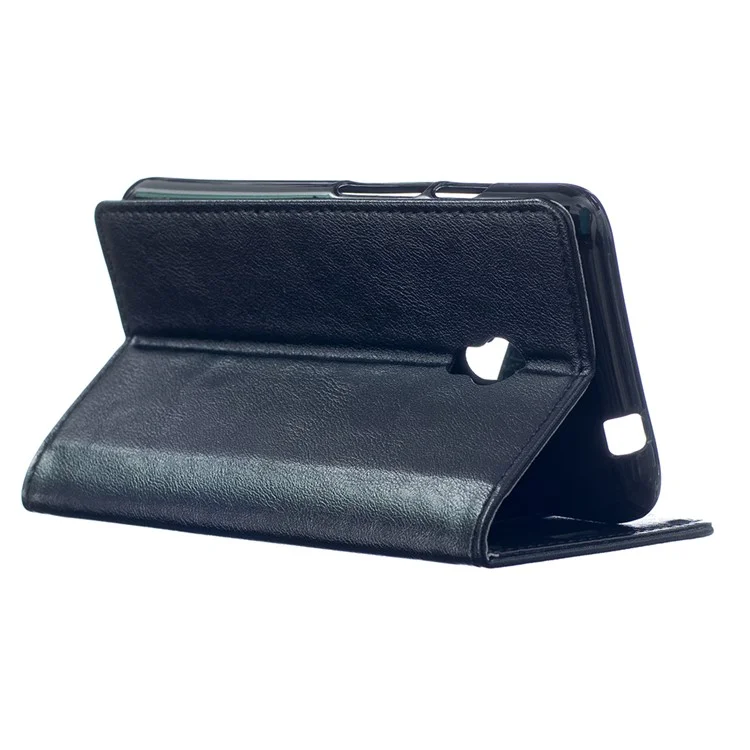 Leather Wallet Case for Alcatel OneTouch Pixi 4 (5.0) 4G Version - Black