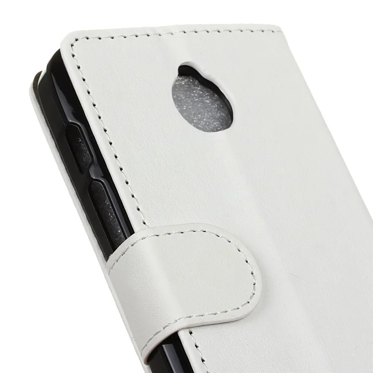 Wallet Leather Stand Cover for Alcatel Dawn 5027 - White