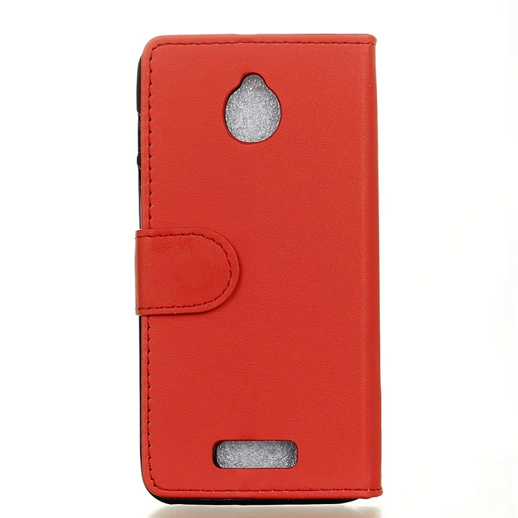 Wallet Leather Phone Case for Alcatel Dawn 5027 - Red