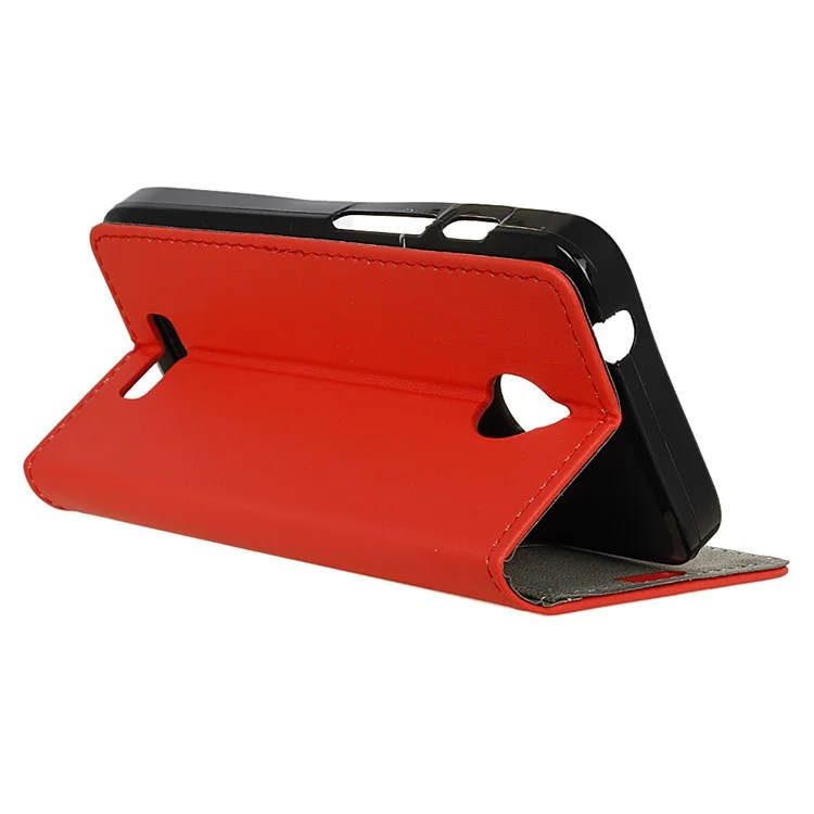 Wallet Leather Phone Case for Alcatel Dawn 5027 - Red