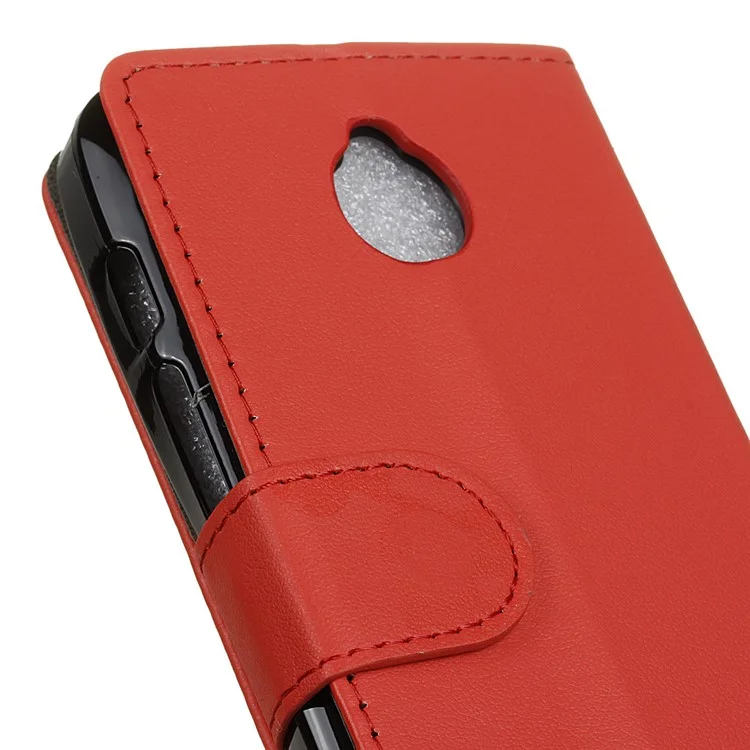 Wallet Leather Phone Case for Alcatel Dawn 5027 - Red