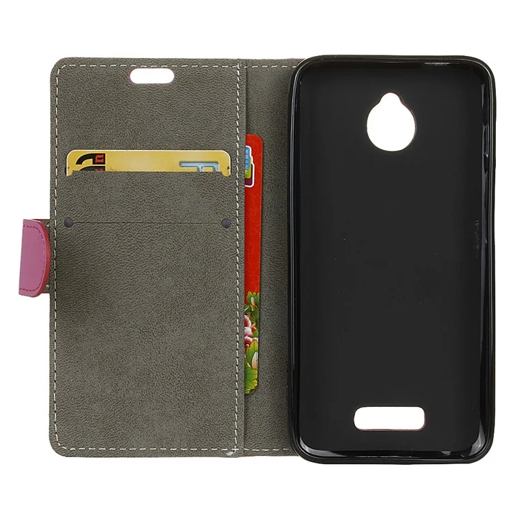 Magnetic Leather Stand Case for Alcatel Dawn 5027 - Rose