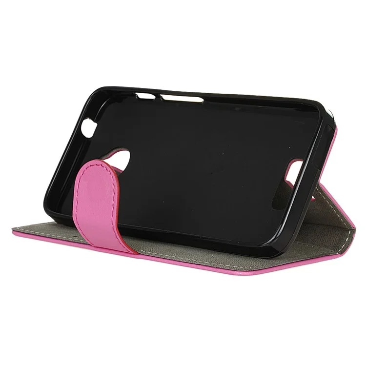 Magnetic Leather Stand Case for Alcatel Dawn 5027 - Rose