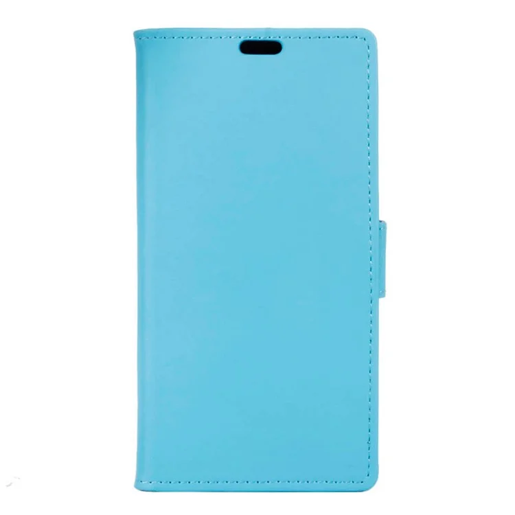Magnetic Leather Stand Cover for Alcatel Dawn 5027 - Blue