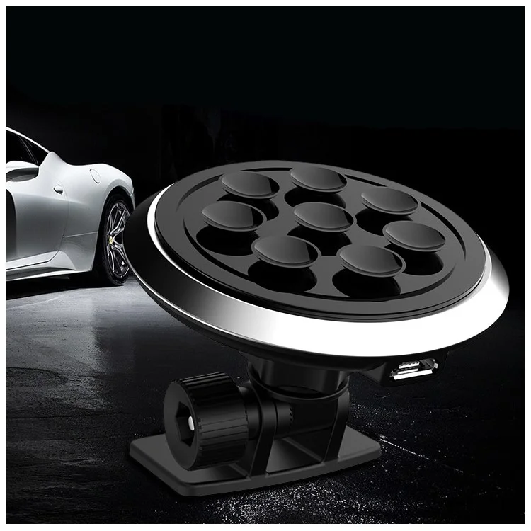 2-in-1 Design Vacuum Sucker Car Mount Holder + Qi Wireless Charger for Samsung LG Nokia - Black