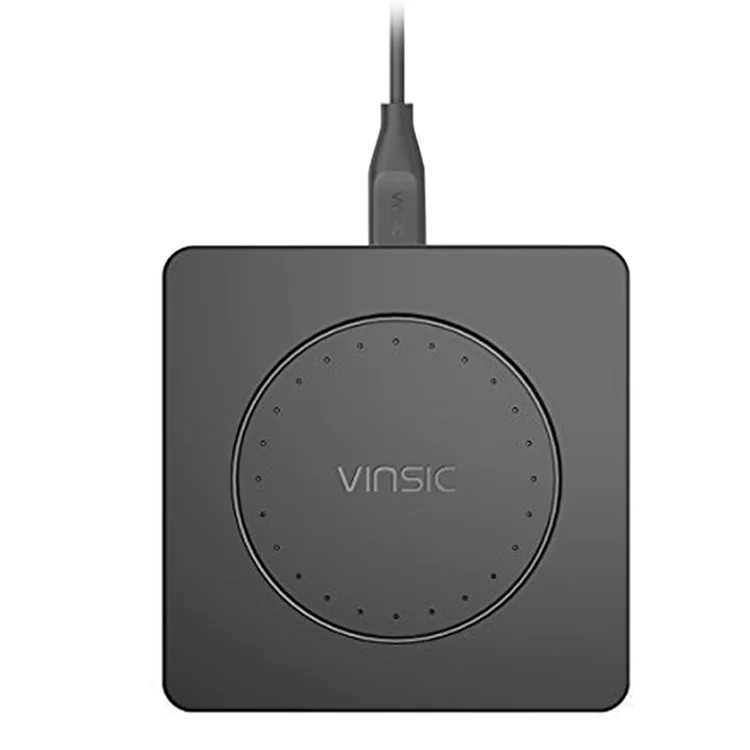 VINSIC Qi Wireless Charger Pad for Samsung Galaxy S7/S7 Edge VSCW109 - Black