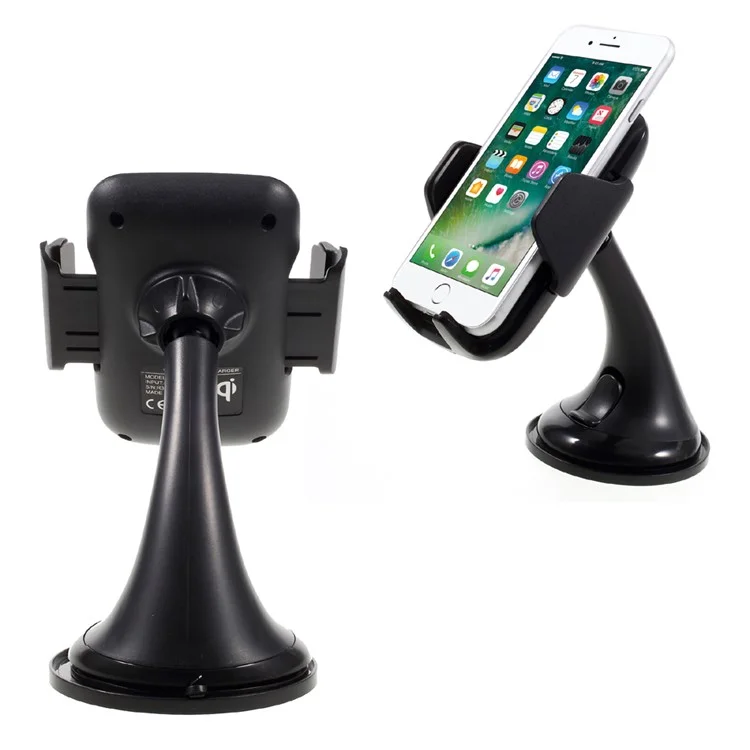 Qi Wireless Charging Car Charger Dock with Suction Cup Mount Holder for Samsung Galaxy S7 Edge, Width: 65-85mm