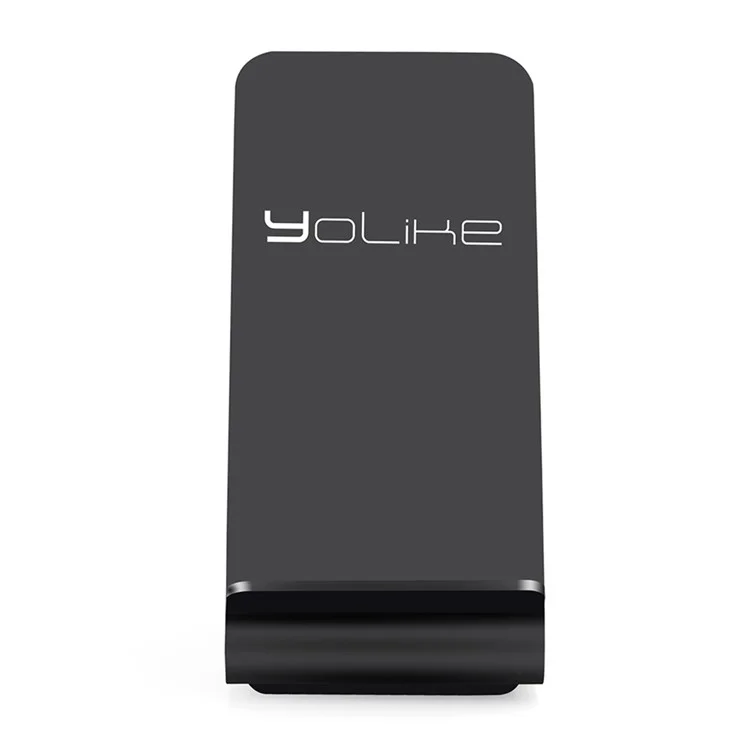 YOLIKE A8 Plastic Fast Wireless Charger for iPhone 8/8 Plus/Samsung Galaxy S8/S7/S6 Etc - Black