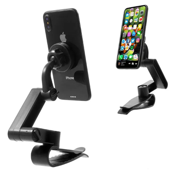 Adjustable Arm Clip Base Universal Magnetic Car Mount Desktop Stand for iPhone 8 / Samsung Galaxy Note 8 Etc
