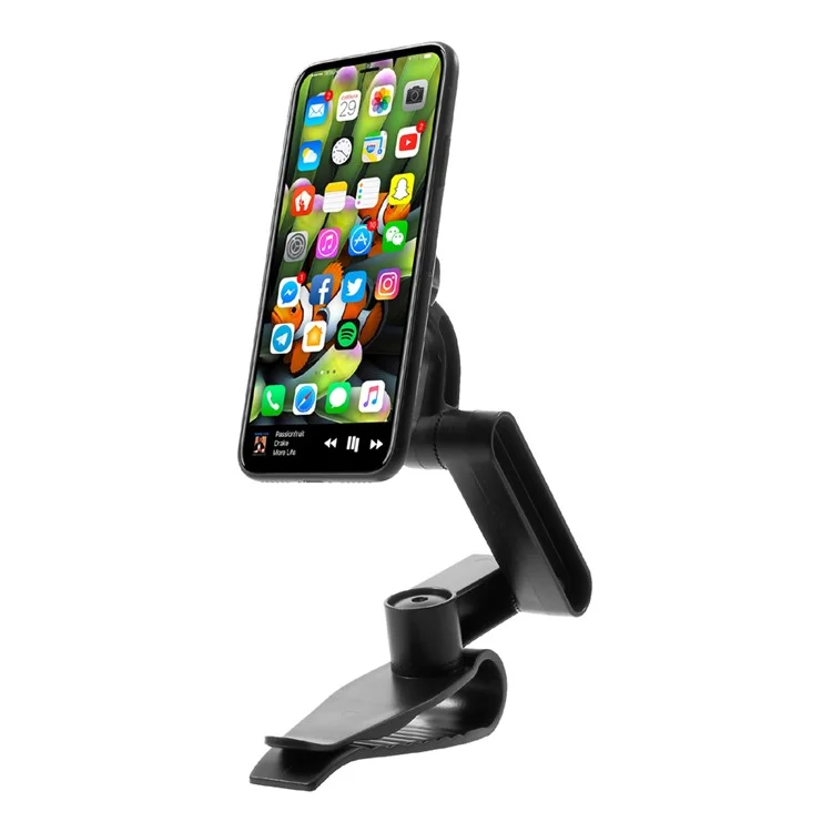 Adjustable Arm Clip Base Universal Magnetic Car Mount Desktop Stand for iPhone 8 / Samsung Galaxy Note 8 Etc