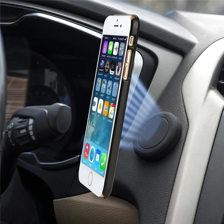 CS01 Universal Flat Stick-on Dashboard Magnetic Car Mount Holder for iPhone 8, Samsung Note 8 etc. - Black