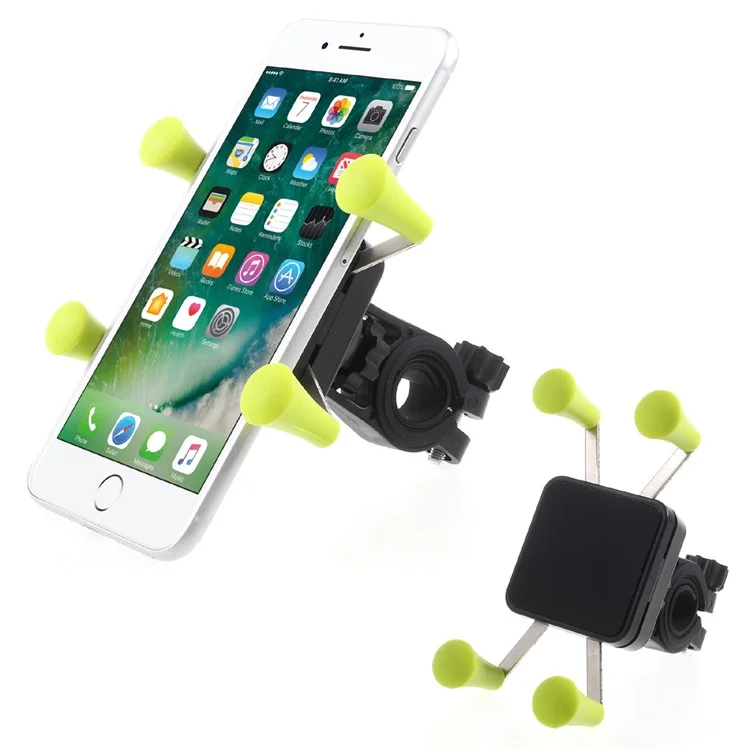 CH-02 Universal Bicycle Bike Handlebar Holder Mount, Width: 58-85mm - Green