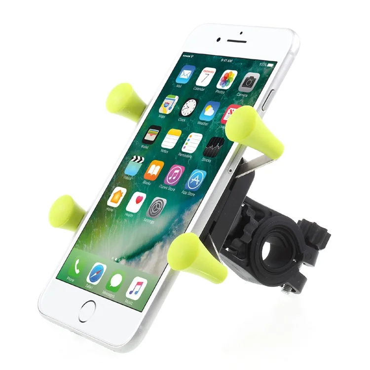 CH-02 Universal Bicycle Bike Handlebar Holder Mount, Width: 58-85mm - Green