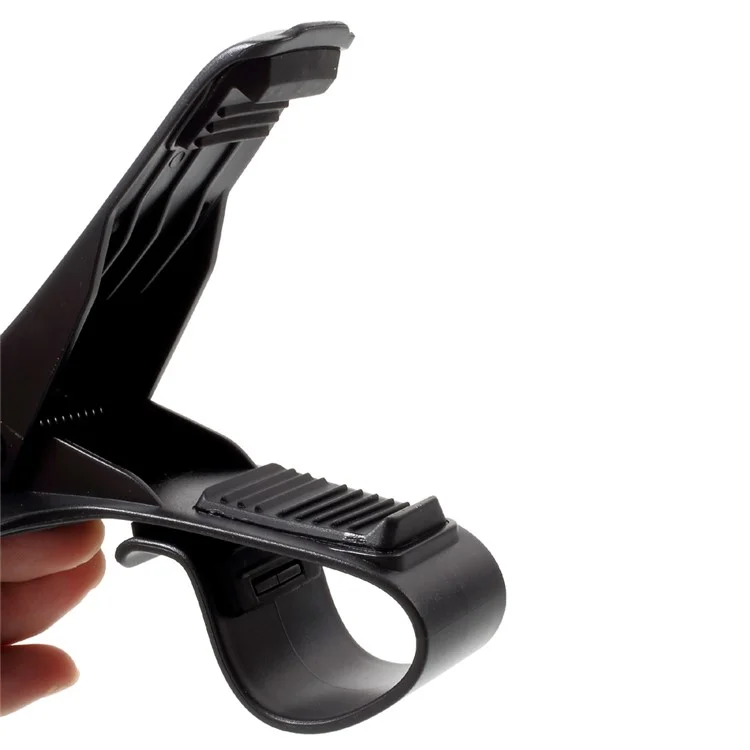 Universal Car Dashboard Flexible Phone Clip Holder Mount for iPhone X/8/8 Plus, Width under 9cm - Black