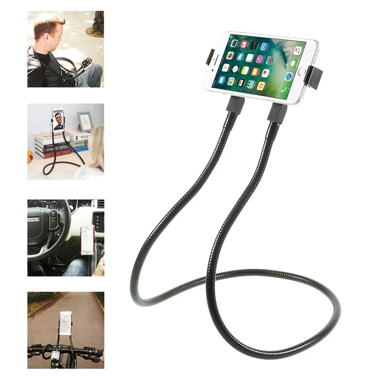 Flexible Long Arm Design Hanging Neck Desktop Cell Phone Mount Holder Lazy Bracket