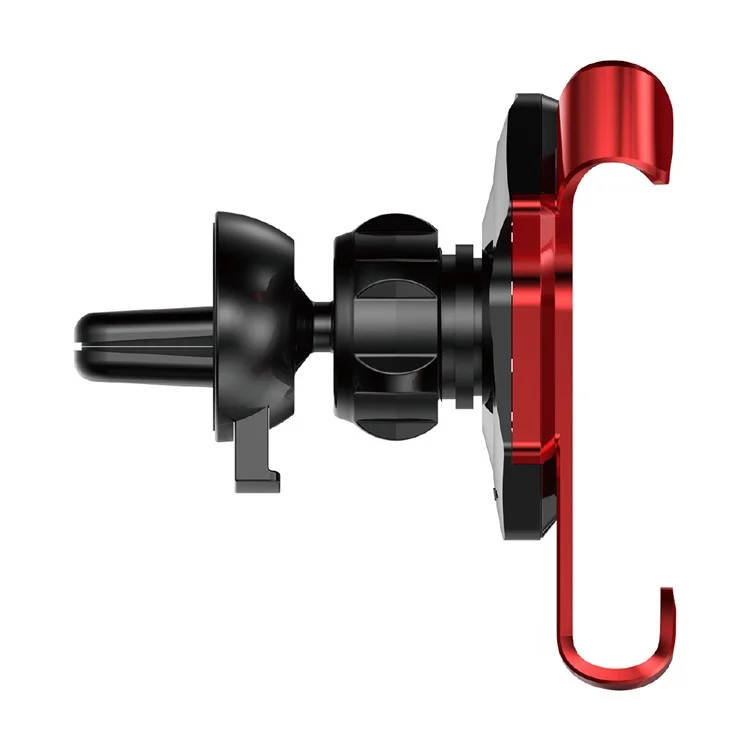 BASEUS X Shaped Rotary Car Air Vent Mount for iPhone Samsung Sony, Clamp Width: 60-86mm - Red