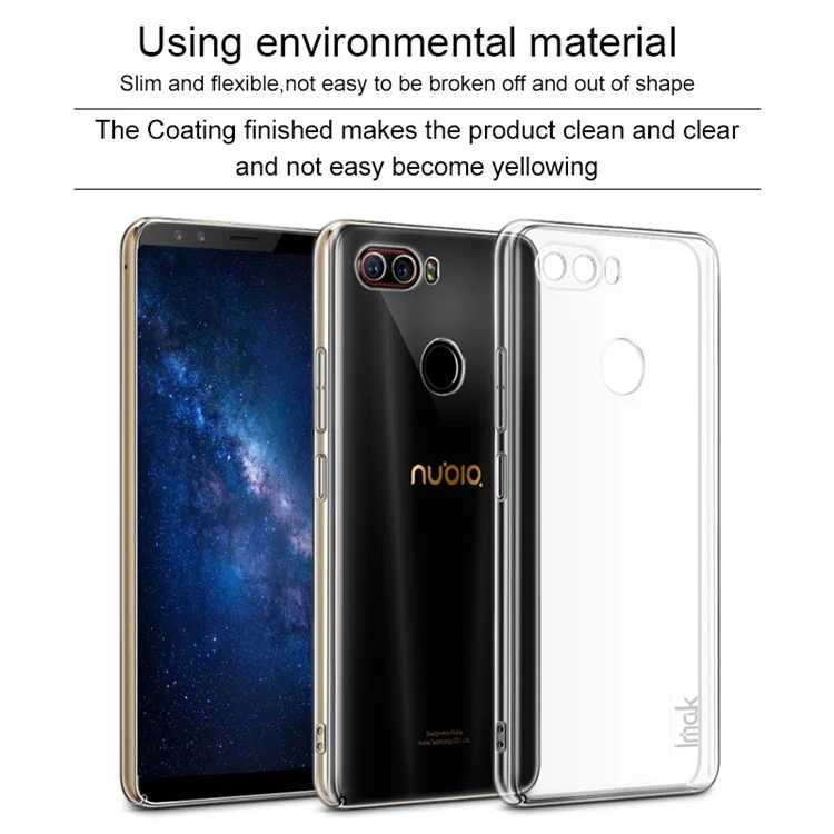 IMAK Crystal Case II Pro for ZTE nubia Z17S Scratch-resistant Clear PC Mobile Phone Case