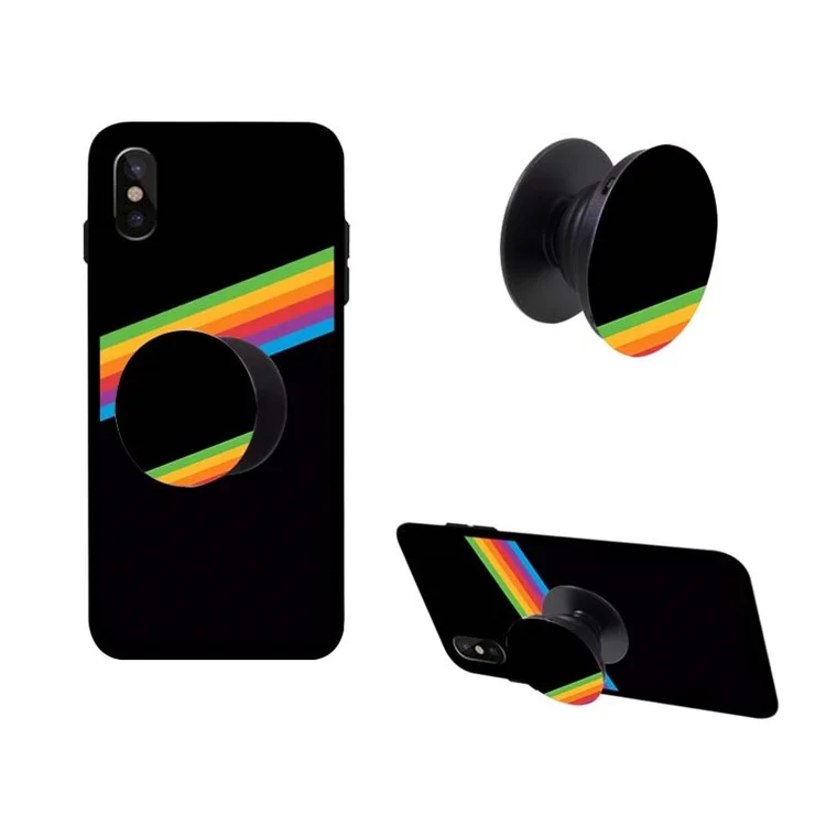 NXE Mobile Phone Finger Grip Expanding Mount for iPhone Samsung Smartphone - Black