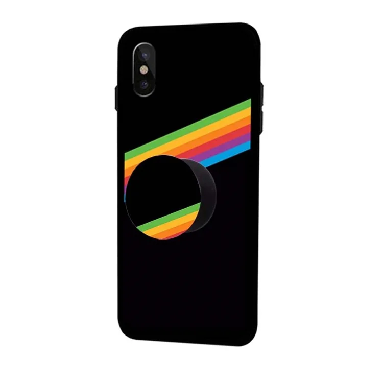 NXE Mobile Phone Finger Grip Expanding Mount for iPhone Samsung Smartphone - Black