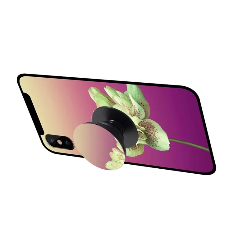 NXE Flower Pattern Mobile Phone Finger Grip Expanding Mount for iPhone Samsung Smartphone - Style A