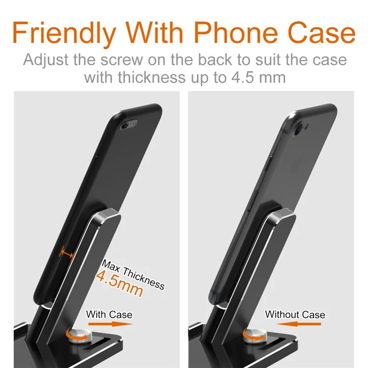 HJZJ002 Multi-functional Charging Stand Holder Headphone Holder for Apple Watch AirPods iPhone iPad etc. - Black